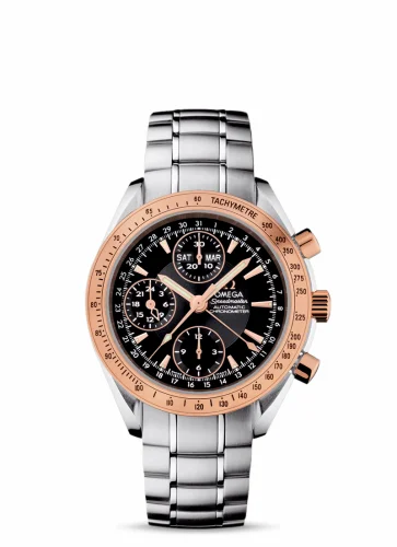 Omega Speedmaster Day-Date 40 Stainless Steel / Red Gold / Black / Bracelet 323.21.40.44.01.001 (32321404401001)